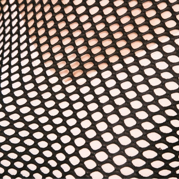 NWT Kardashian Kollection Net Mesh Dress - Picture 5 of 11